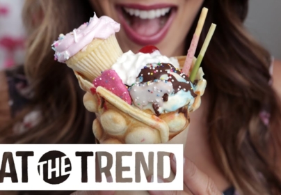 Birthday Bubble Waffle Ice Cream Cones | Eat the Trend